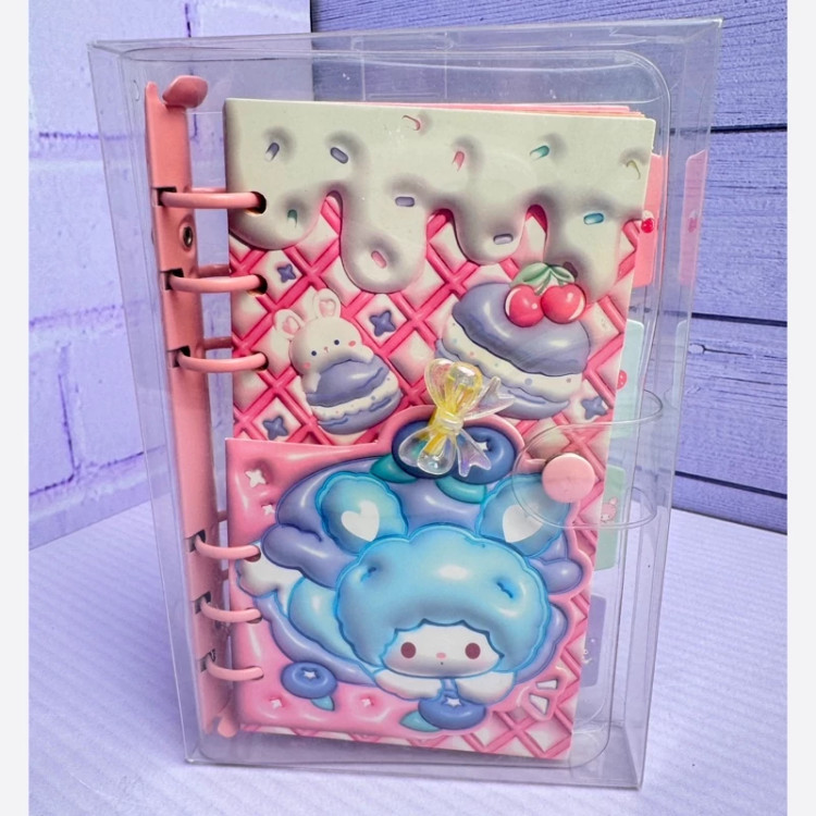 دفتر کلاسوری شفاف فانتزی